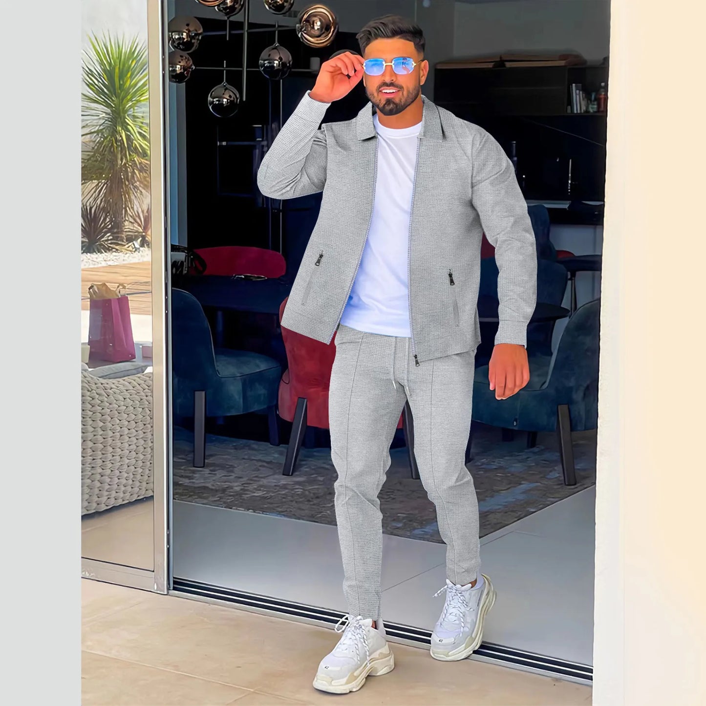 Men's Streetwear Tracksuit – Jacket & Pants Set