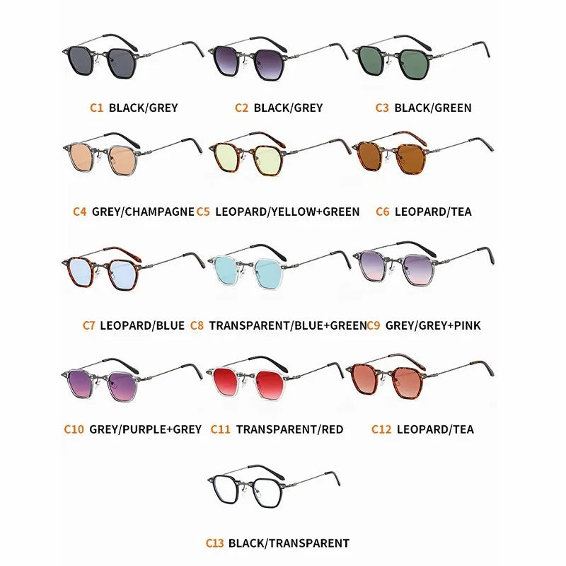 2025 Small Punk Sunglasses For Women And Men Square Sun Glasses Frames Female Hip-Hop Retro Shades Mirror Gafas De Sol UV400