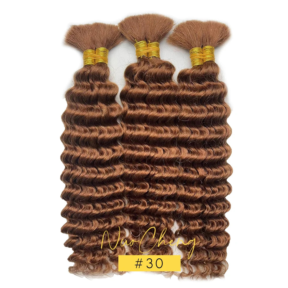 Bulk Human Hair Deep Wave For Braiding Deep Curly