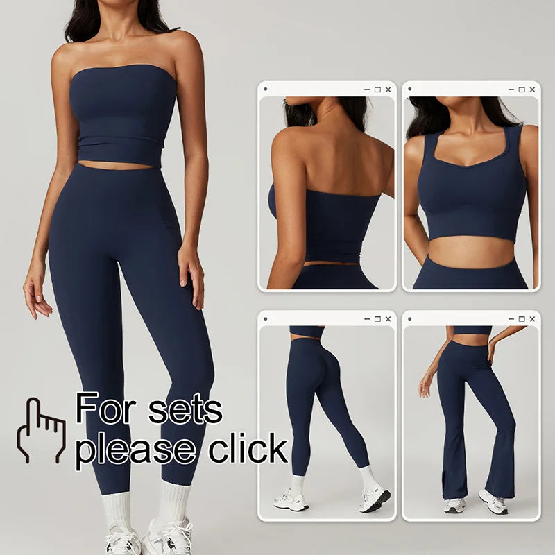 2 Pieces Yoga Suit Women Sexy Tight-Fitting Fitness Sports Set Gym Bra Elasticity High Waist Leggings Female Athletic Wear 8793