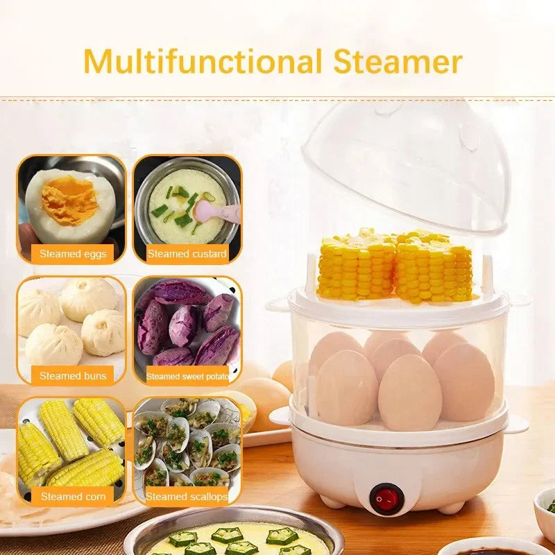Multifunctional Electric Egg Boiler Double Layer Steamer