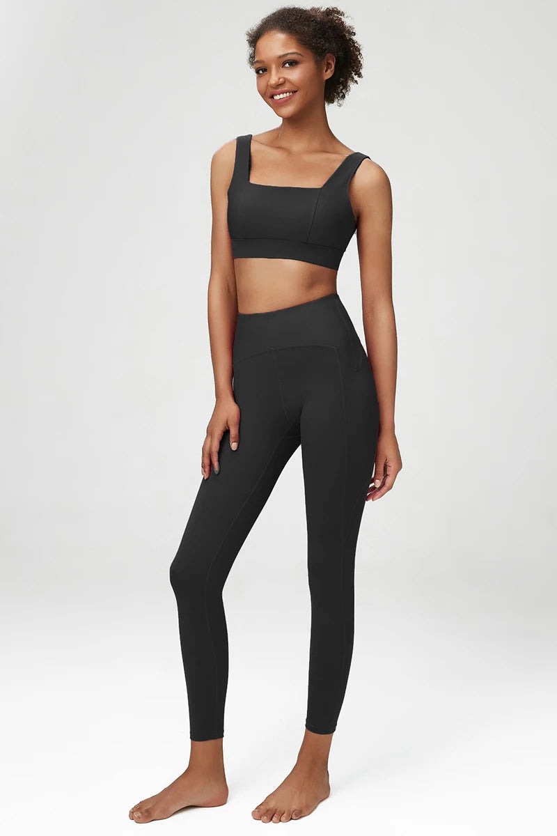2/3 Pieces Fitness Yoga Set Women Solid Color Stretch Athletic Suit Sexy Bra Zipper Jacket High Waist Leggings Female Sportswear