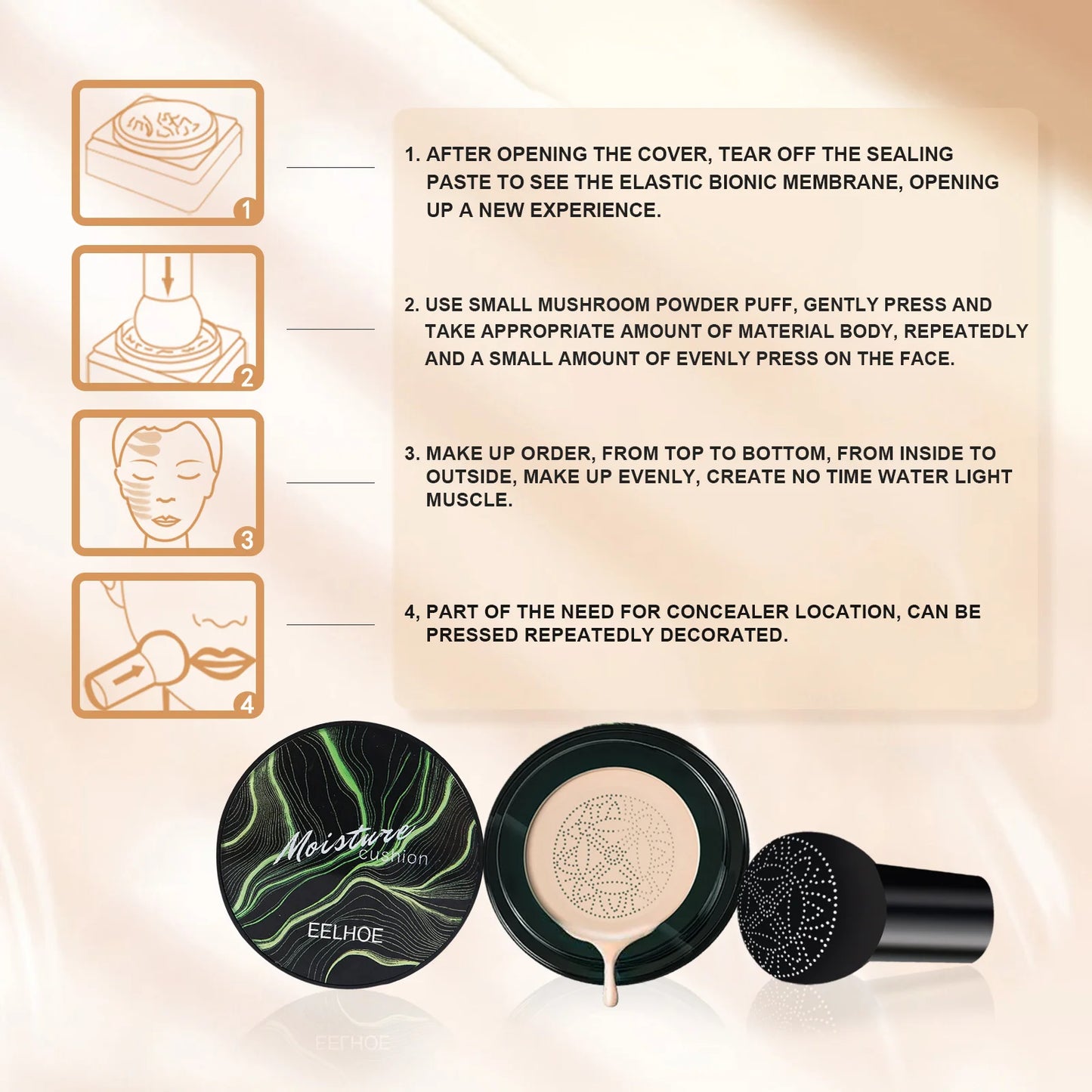 Mushroom Head Air Cushion BB Cream Waterproof