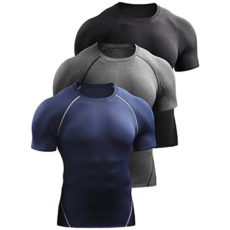 Men's Compression Sports T-Shirt – Quick-Dry Gym Tee