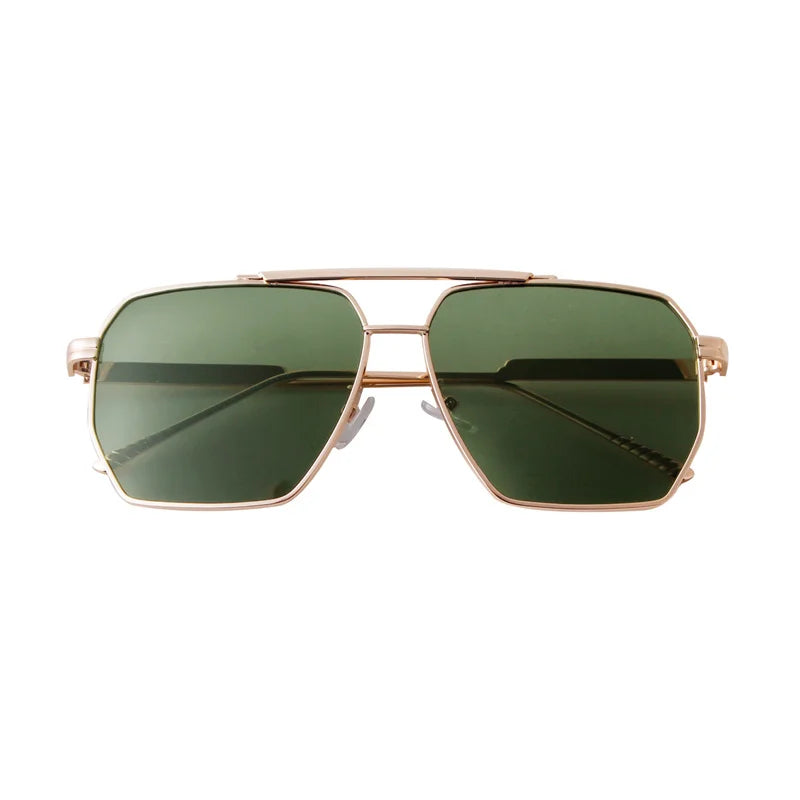 2025 New Fashion Men's Sunglasses Brand Design Square Alloy Frame Trend Retro Outdoor Driving Mirror UV400 Sunshade Sunglasses