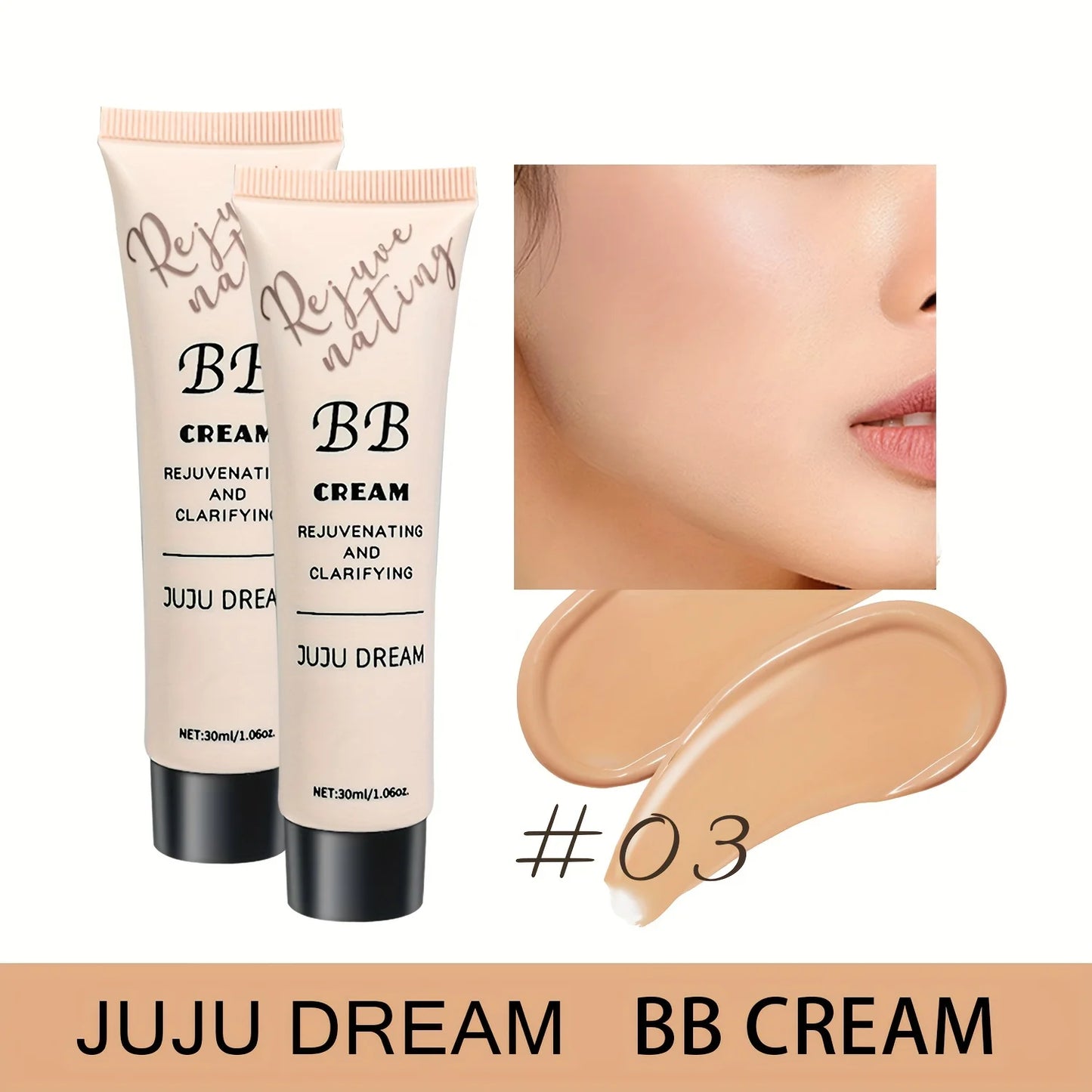 Natural BB Cream Moistuarizing Long-Lasting Concealer