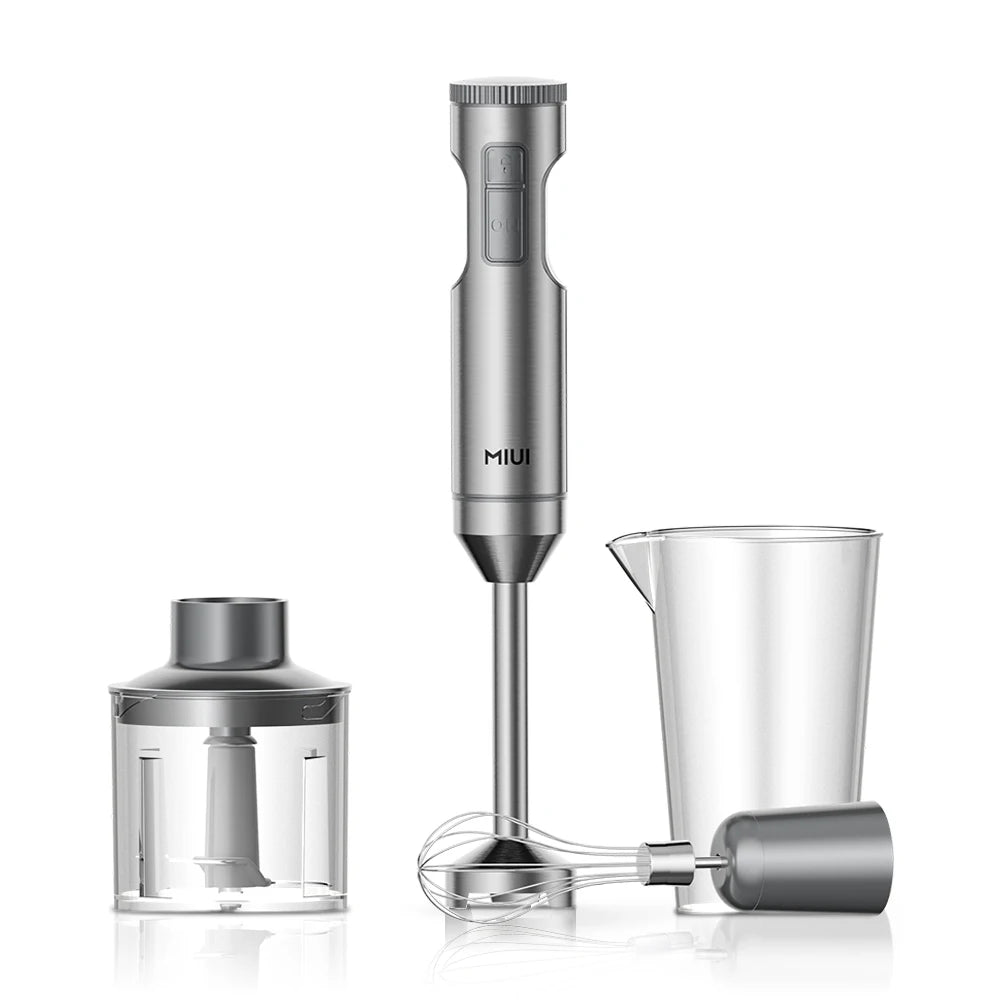 MIUI 1000W Hand Blender 4-in-1 Stainless Steel Mixer