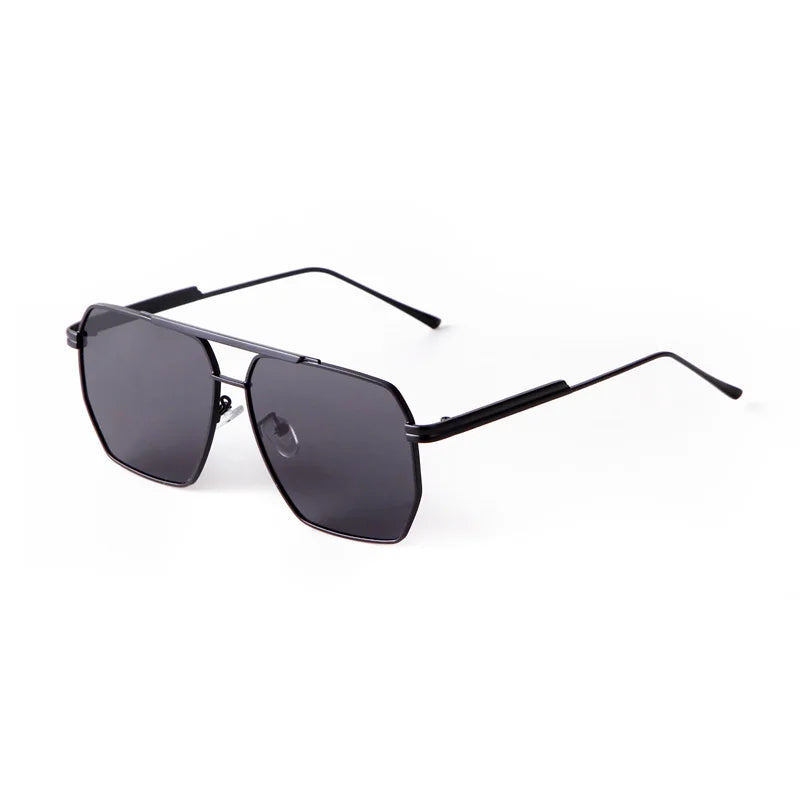 2025 New Fashion Men's Sunglasses Brand Design Square Alloy Frame Trend Retro Outdoor Driving Mirror UV400 Sunshade Sunglasses