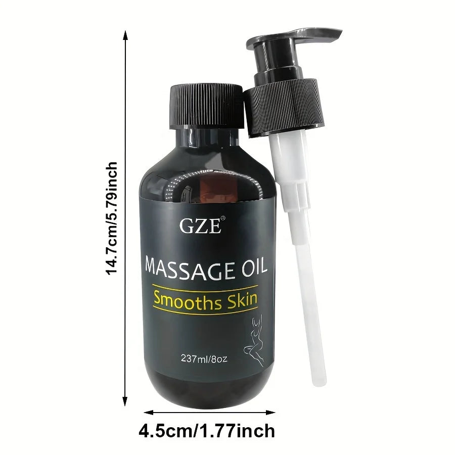 GZE Body Smooths Skin Massage Oil Infused with Collagen and Stem Cell Skin Tightening Moisturizing Firming Body Cleansing