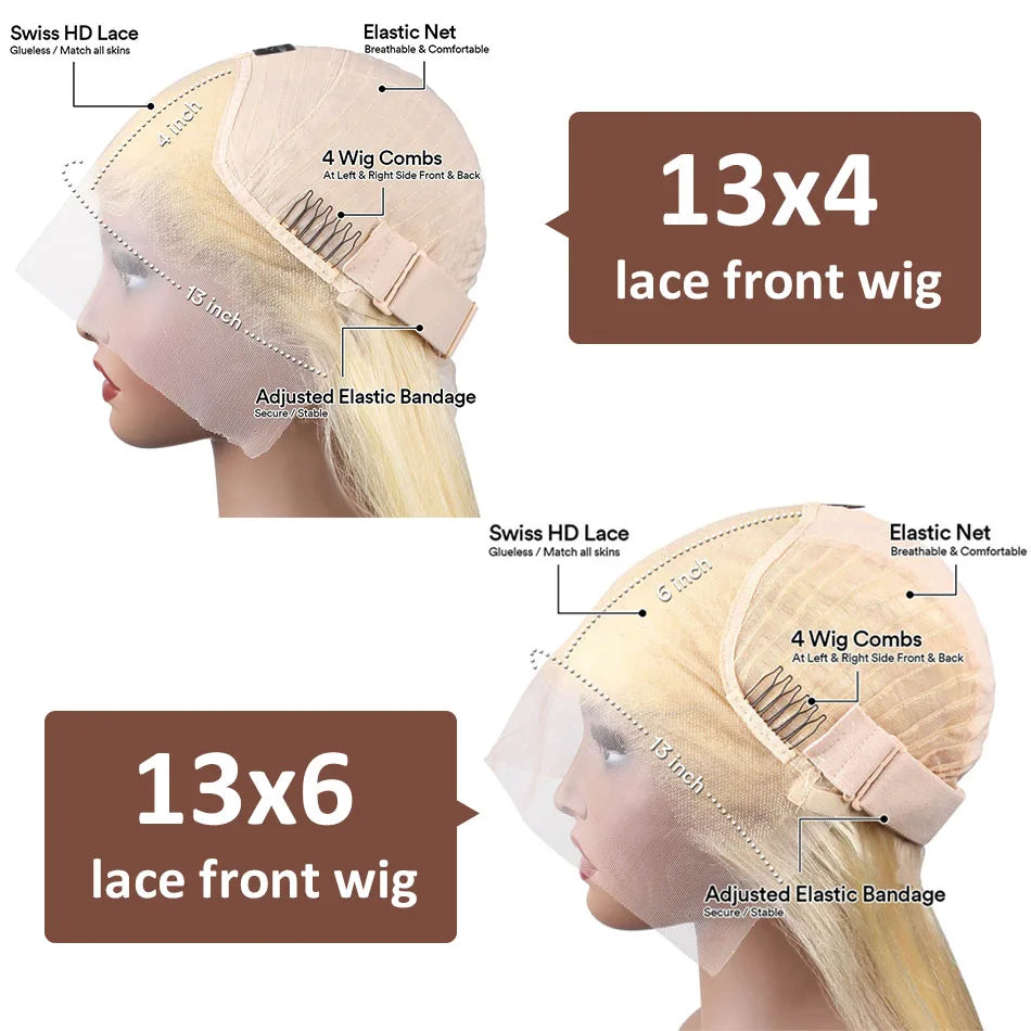 613 Transparent Hd Lace Frontal Wig
