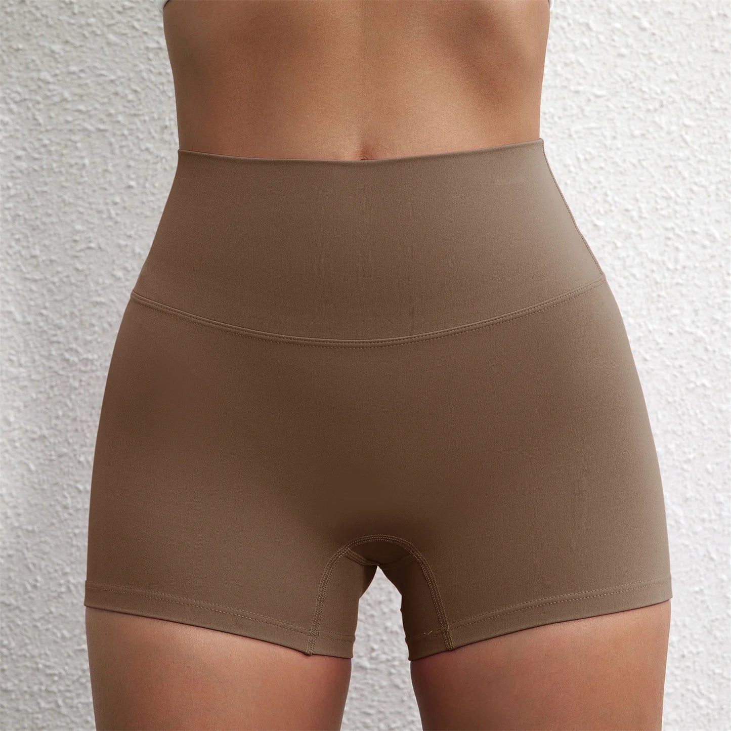 Sexy Solid Color Women Fitness Sport Short High Waist Yoga Short Leggings Soft Leopard Print Comprehensive Training Jog Athletic