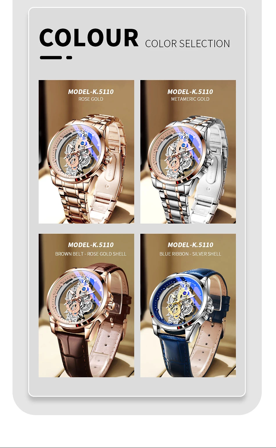 TPW Hot Trendy Fashion Wholesale Men Golden Skeleton Automatic Quartz Wrist Watches Luxury 2024