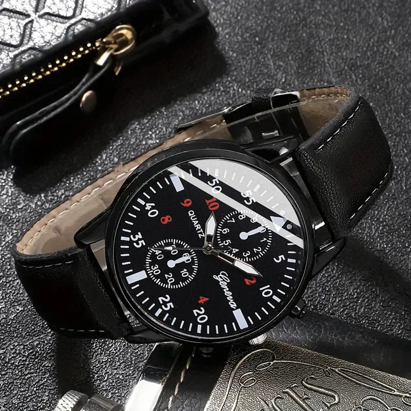 Men's 3-Piece Gift Set – Watch, Sunglasses & Wallet