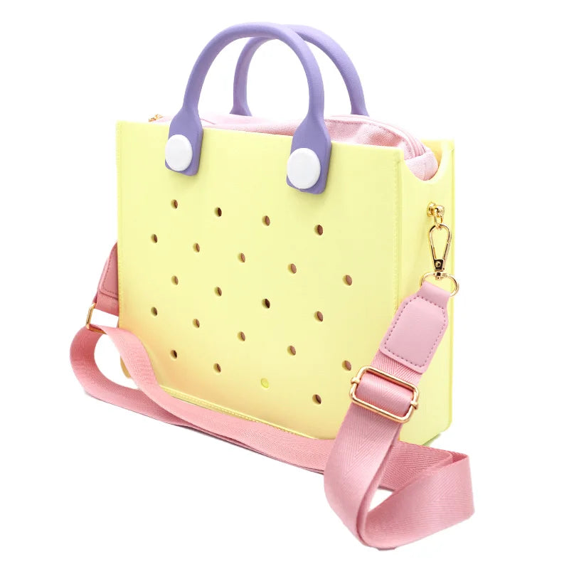 New Women Fashion Punched Handbag