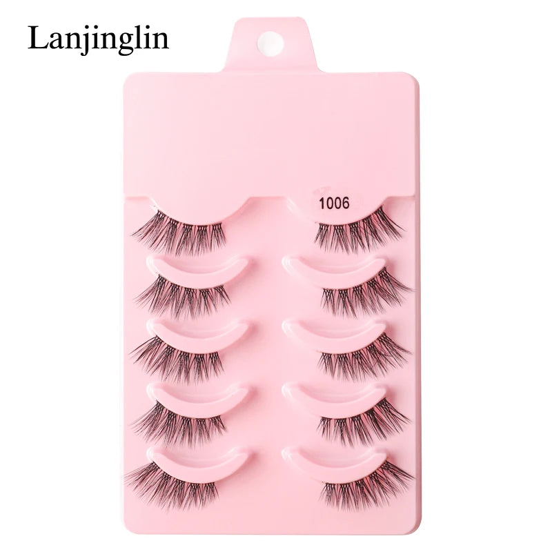 Half Eye Lashes Faux Mink Wispy Fluffy Extensions