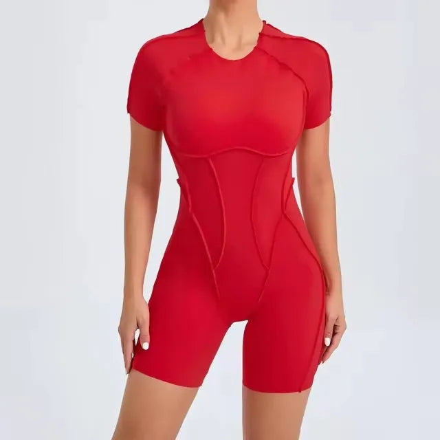 Yoga Set One-Piece Sexy Women Gym Jumpsuit Sportswear Sportswear Women's Clothing Gym Kit Yoga Suit Fitness Suit Athletic Wear