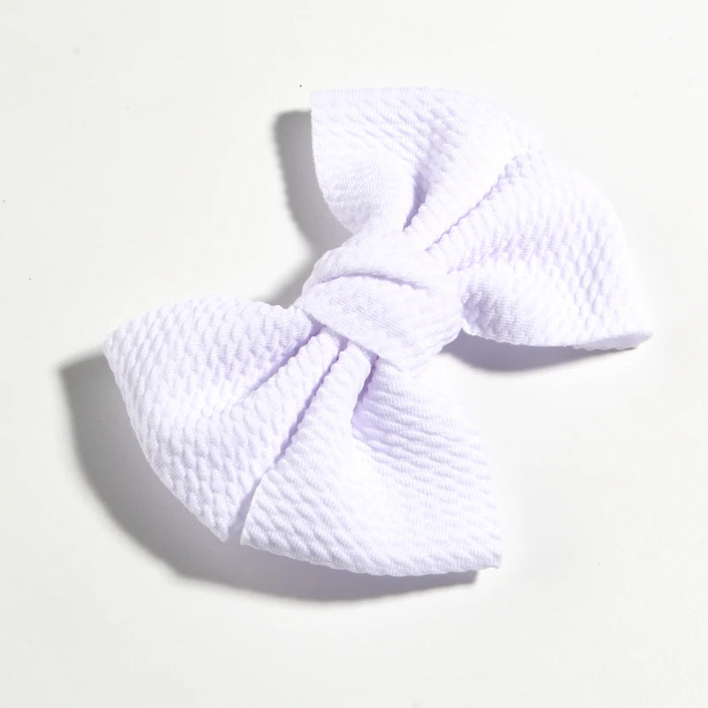 11CM 4.3" Big Hot Sell Seersucker Waffle Hair Bows For Hair Accessories Bow Knot Boutique For Kids Girls Head Wear