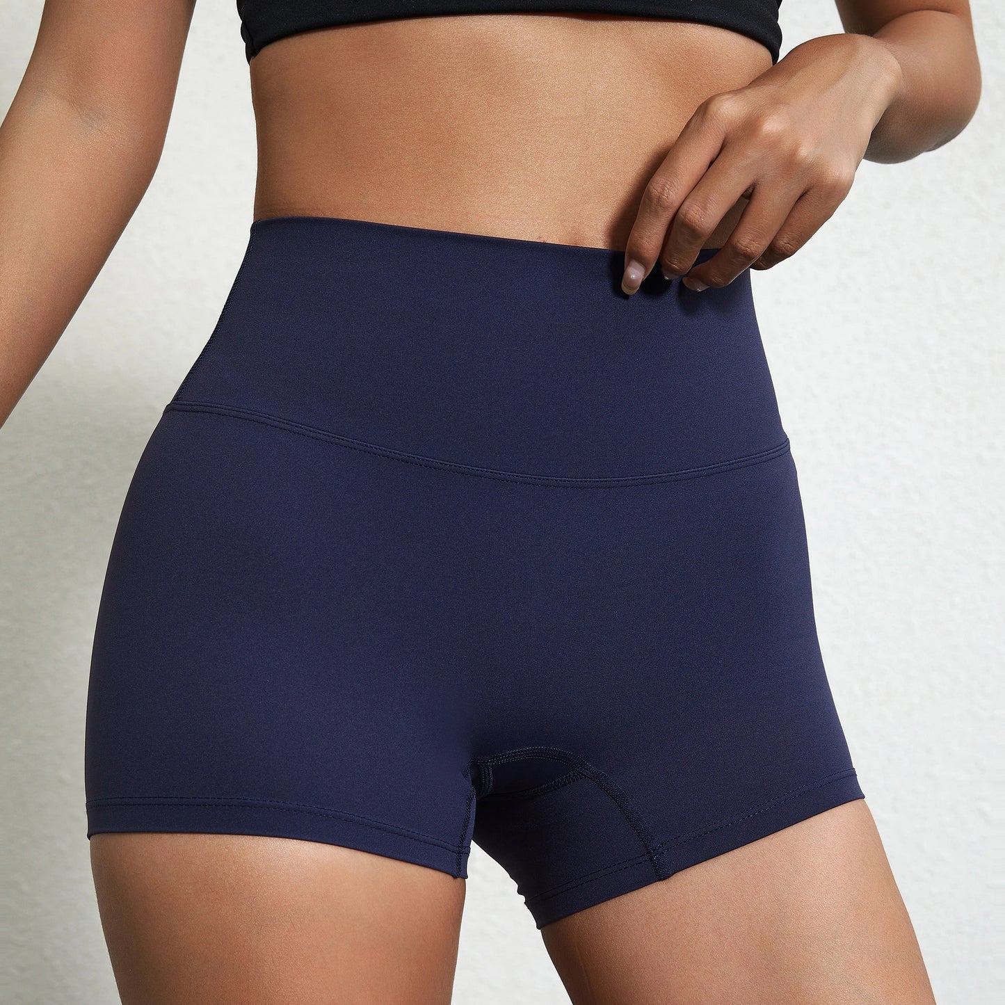 Sexy Solid Color Women Fitness Sport Short High Waist Athletic Yoga Short Leg Cycling Comprehensive Training Jogging Squat Proof