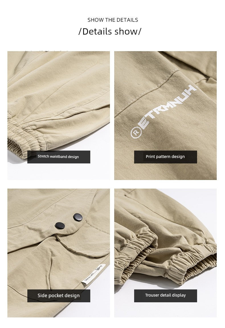 Spring and Autumn Youth Summer Boys Loose Pants