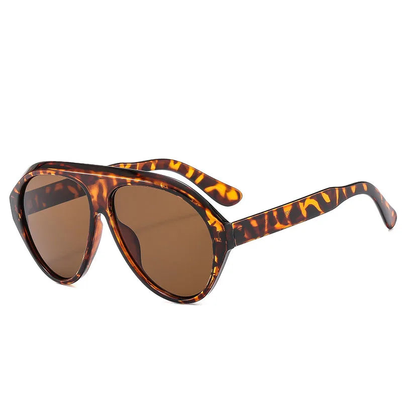 2025 New Fashion Oval Luxury Brand Sunglasses For Women Men Retro Oversized Frame Sun Glasses Trending Shades UV400 Eyeglasses