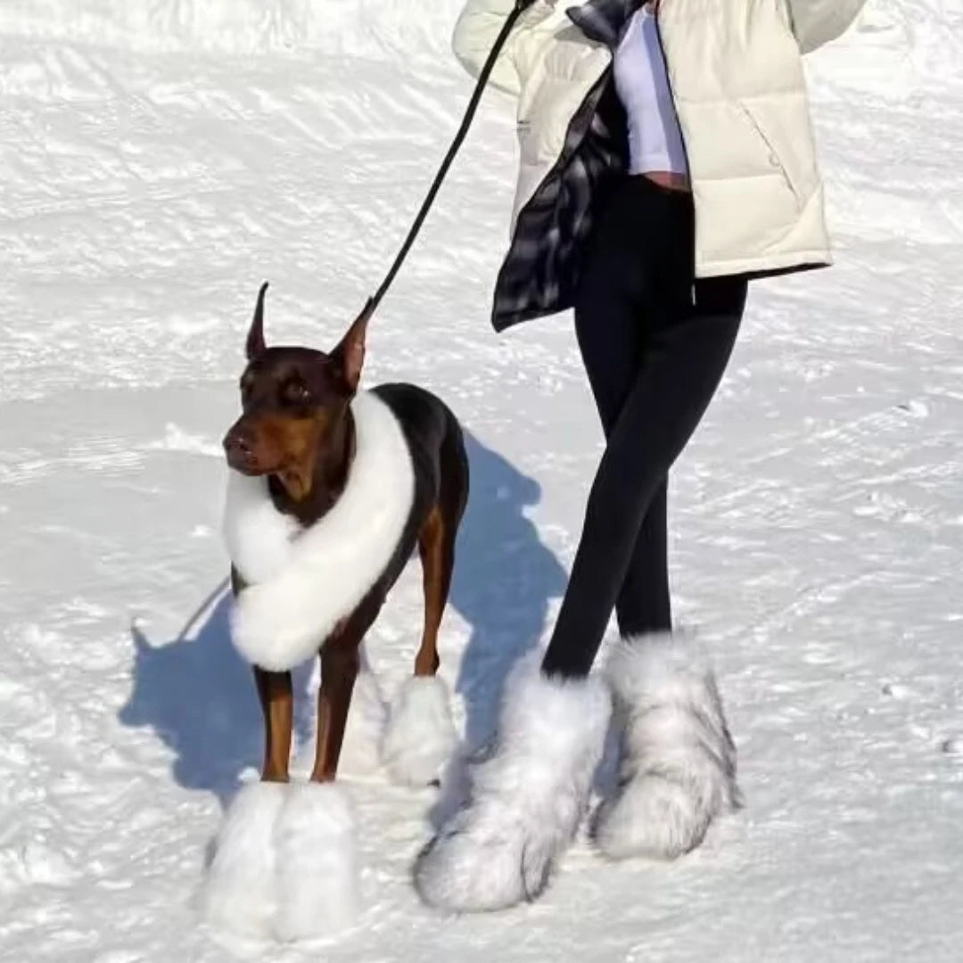 Winter Fluffy Mid-calf Boots