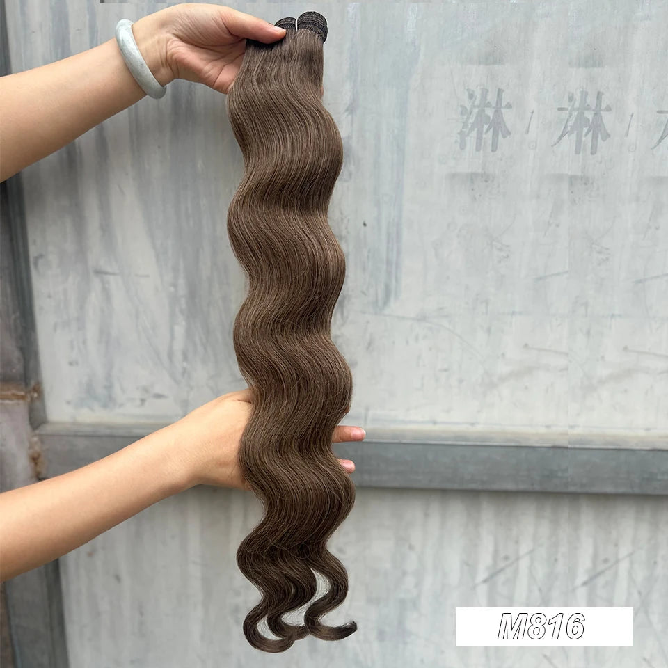150g/pc Orange Brown Synthetic Hair Extension
