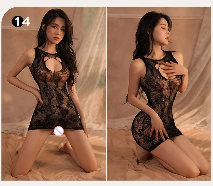 Sex Bodysuits Women Transparent Bodystocking Hollow Backless Open Bra Outfits Teddy Erotic Costumes Sexy Fishnet Lingerie 2025