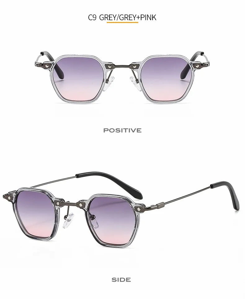2025 Small Punk Sunglasses For Women And Men Square Sun Glasses Frames Female Hip-Hop Retro Shades Mirror Gafas De Sol UV400