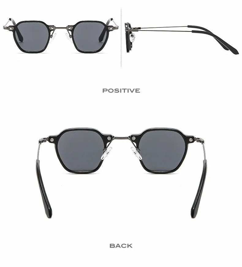 2025 Small Punk Sunglasses For Women And Men Square Sun Glasses Frames Female Hip-Hop Retro Shades Mirror Gafas De Sol UV400