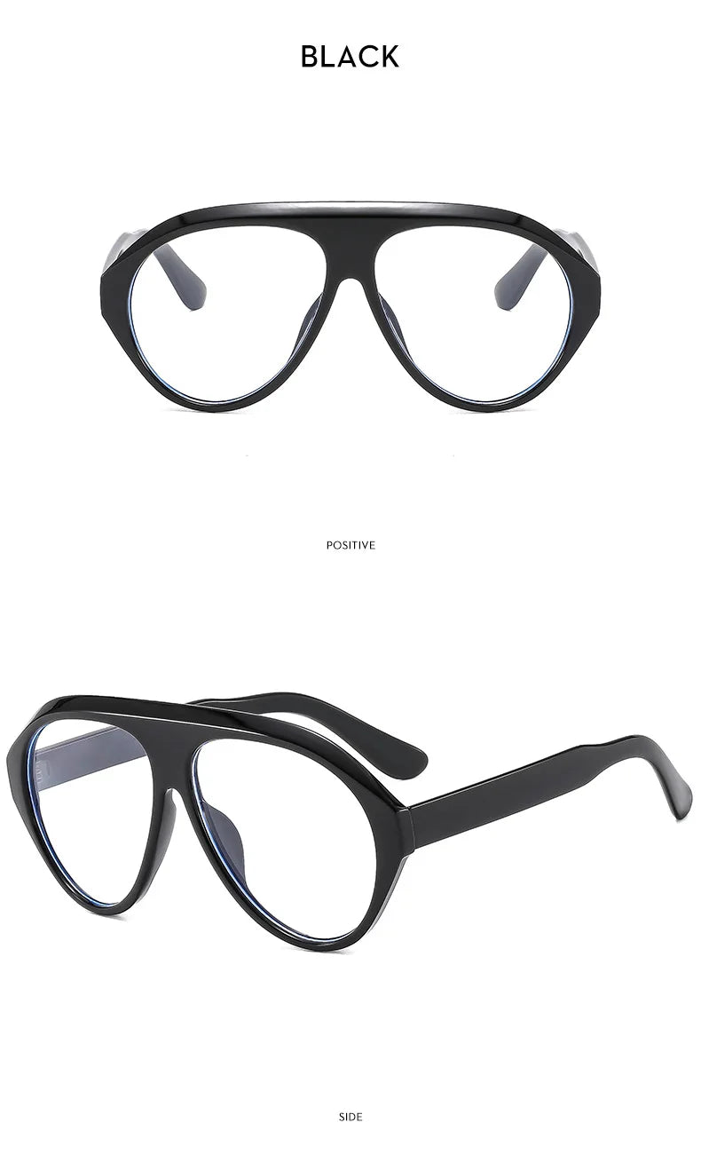 2025 New Fashion Oval Luxury Brand Sunglasses For Women Men Retro Oversized Frame Sun Glasses Trending Shades UV400 Eyeglasses