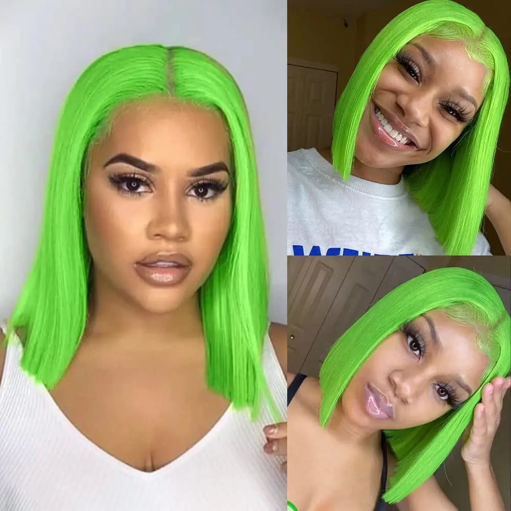 Dark Purple Bob Wig Human Hair 13x4 Hd Lace Front Wigs Human Hair 180% Density Glueless Wigs Short Cut Straight Bob Wigs