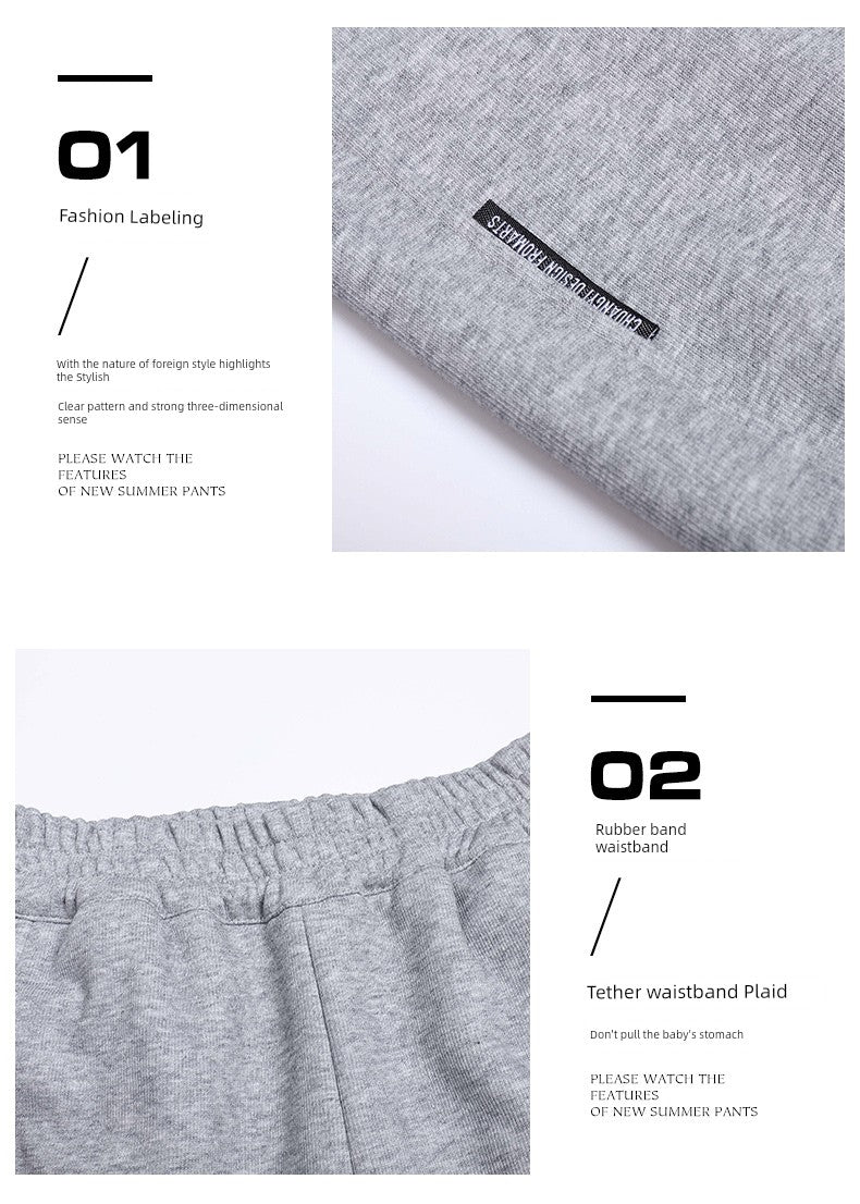 Sweatpants Spring and Autumn Casual Fleece-lined Youth Boy Pants