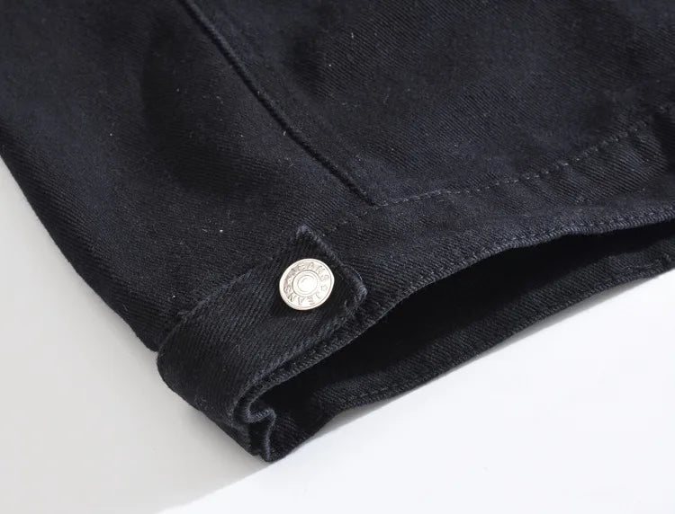 2025 Men's Fashion Jeans Sleeveless Jacket Vest Male Black Blue Denim Jeans Vest Man Cowboy Outdoors Waistcoat Mens Jacket Vest