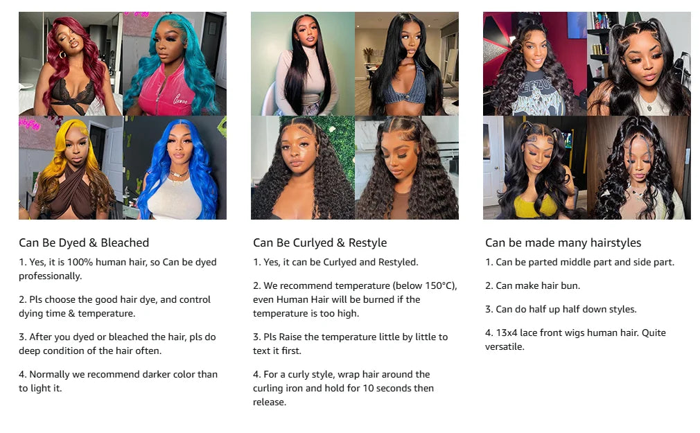 Yellow 613 13x4 13x6 Transparent Lace Frontal Wig Brazilian Straight 613 Colored Human Hair13x6 Lace Front Wigs Pre Plcuked