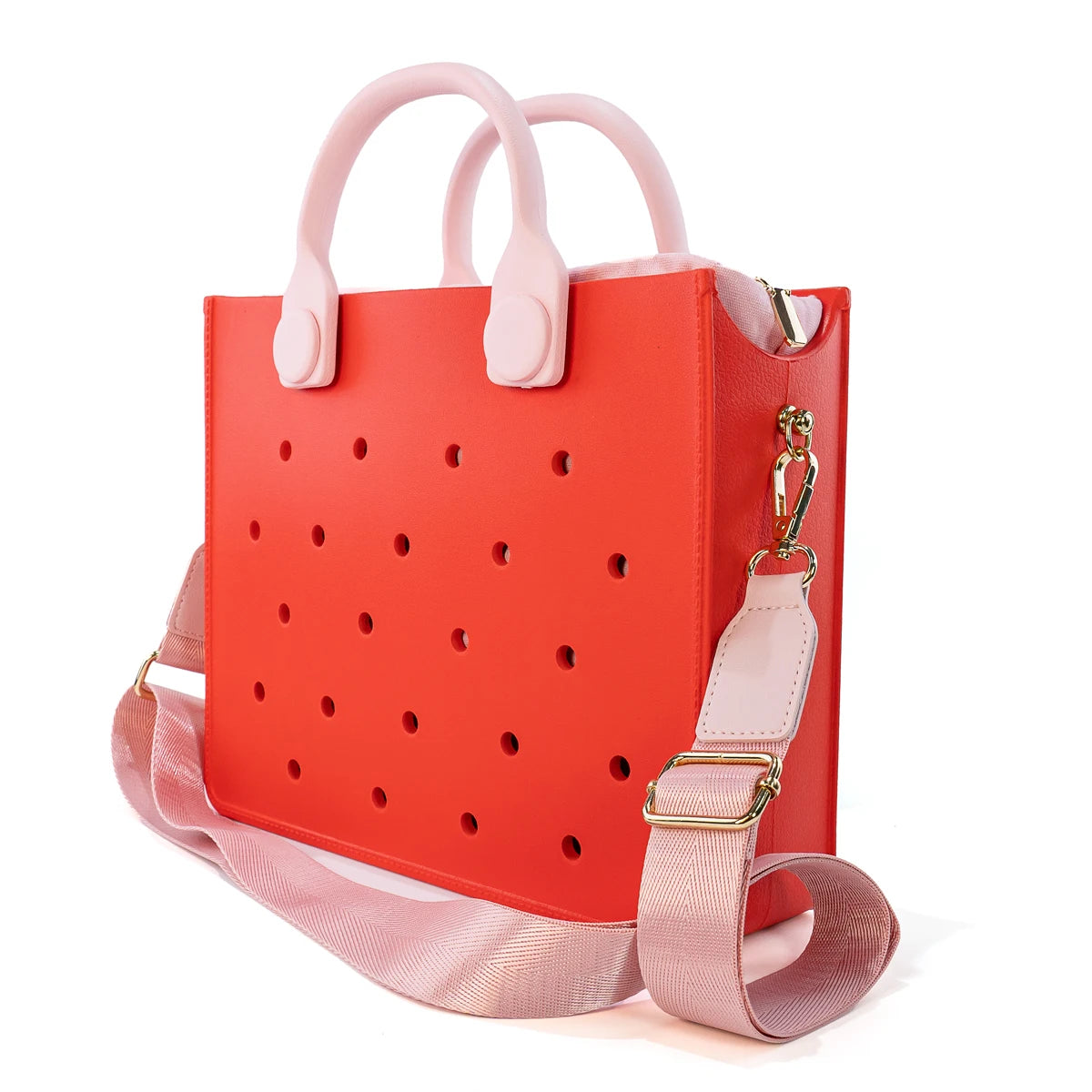 New Women Fashion Punched Handbag