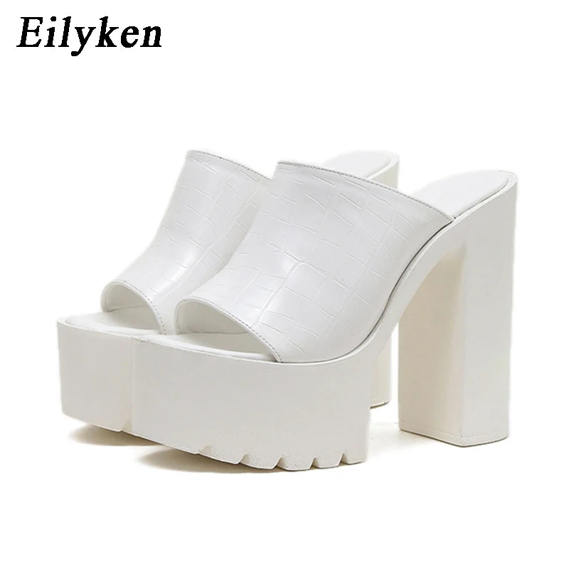 Designer Open Toe Women High Heel Slippers