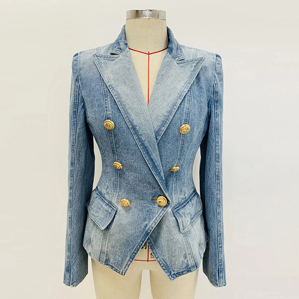 New Fashion 2025 Designer Blazer Slim Jacket