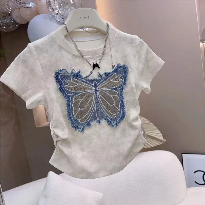 2025 new spring autumn summer Girls Kids T-shirt+short skirt sets comfortable cute baby Clothes Children Clothing