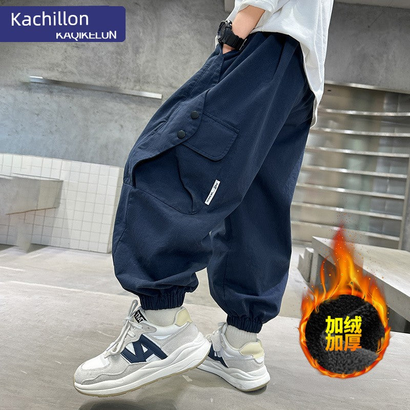 Spring and Autumn Youth Summer Boys Loose Pants