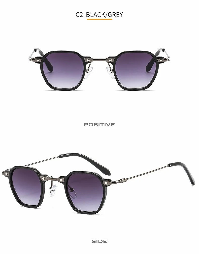 2025 Small Punk Sunglasses For Women And Men Square Sun Glasses Frames Female Hip-Hop Retro Shades Mirror Gafas De Sol UV400