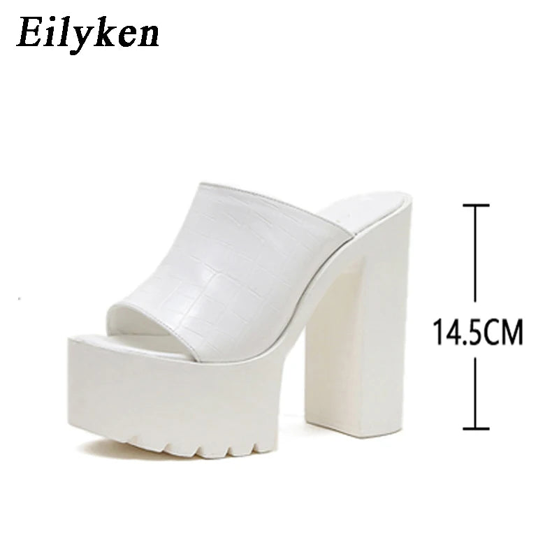 Designer Open Toe Women High Heel Slippers