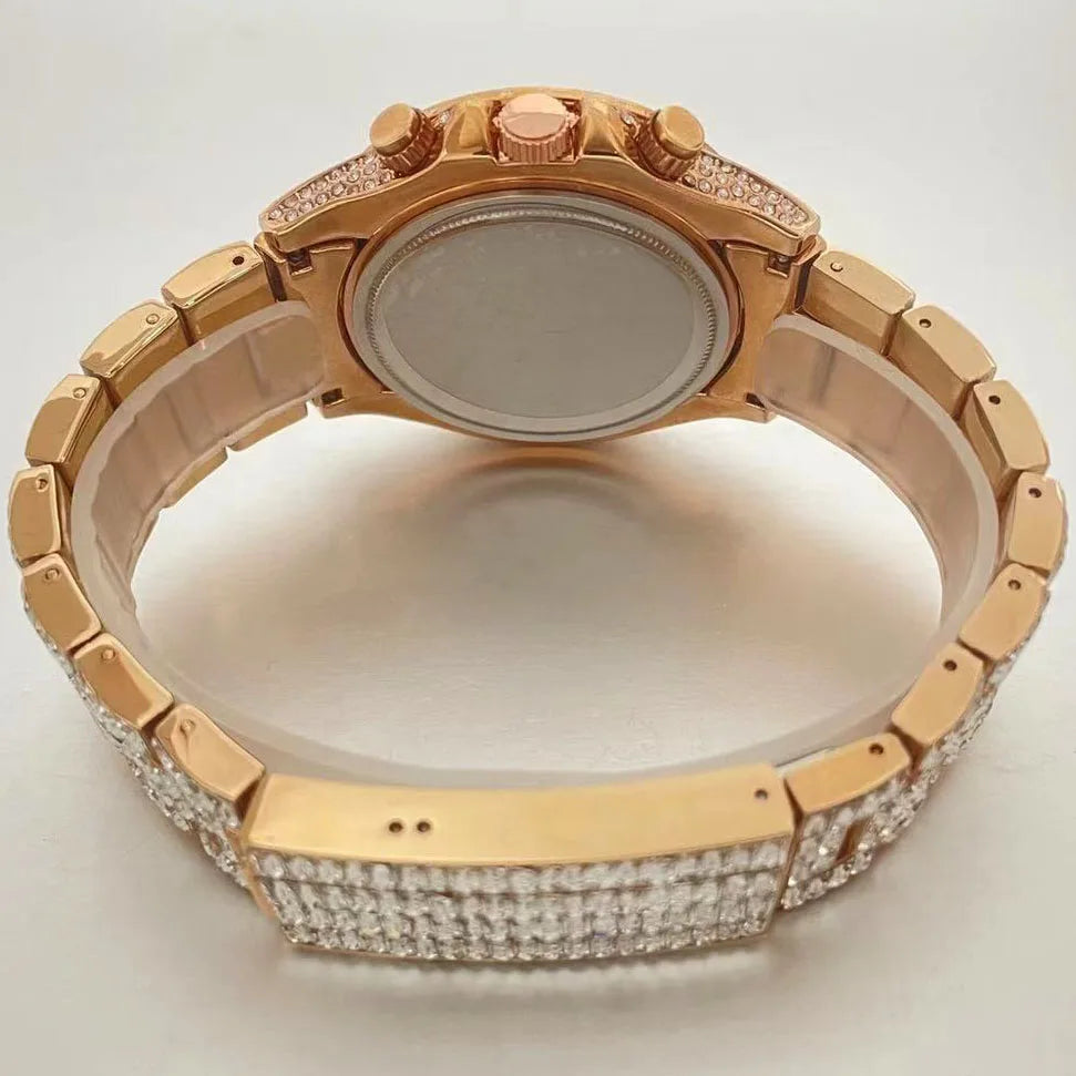Top Luxury Iced Rainbow Watch Jewelry
