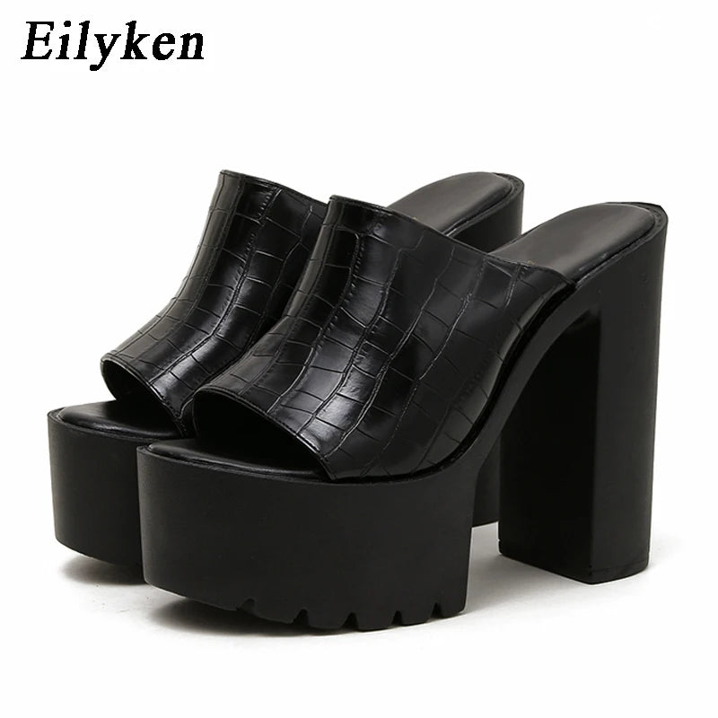 Designer Open Toe Women High Heel Slippers