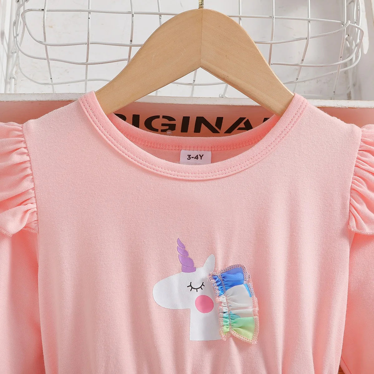 2025 New Princess Dress Unicorn Girls Dress Spring Kids Clothes Birthday Party Dress Long-sleeved for Children Rainbow 2-8Y