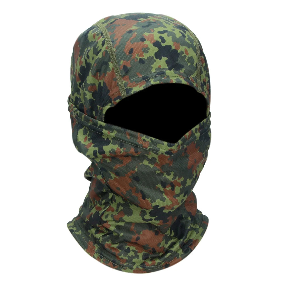 Camouflage Full Face Mask – Outdoor Cycling & Sports Balaclava