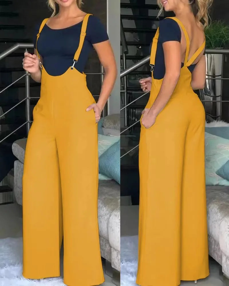 New Spring And Autumn Cute Style Fresh And Sweet Women's Lantern Pants Thin Women's Printed Jumpsuit Sleeveless With Pocket 2024