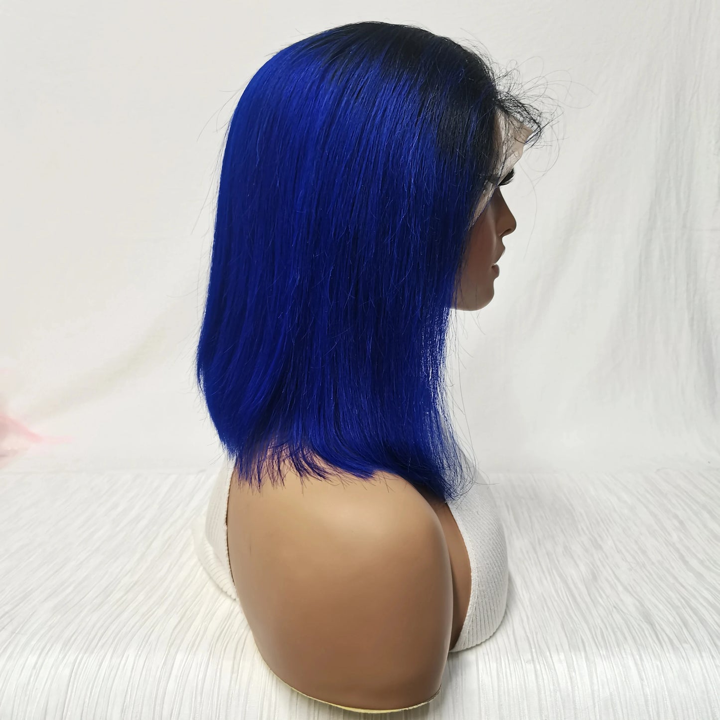 Mint Green Bob Wig Human Hair 200% Density 13x4 Transparent Straight Lace Front Wigs Pre Plucked with Baby Hair for Black Women