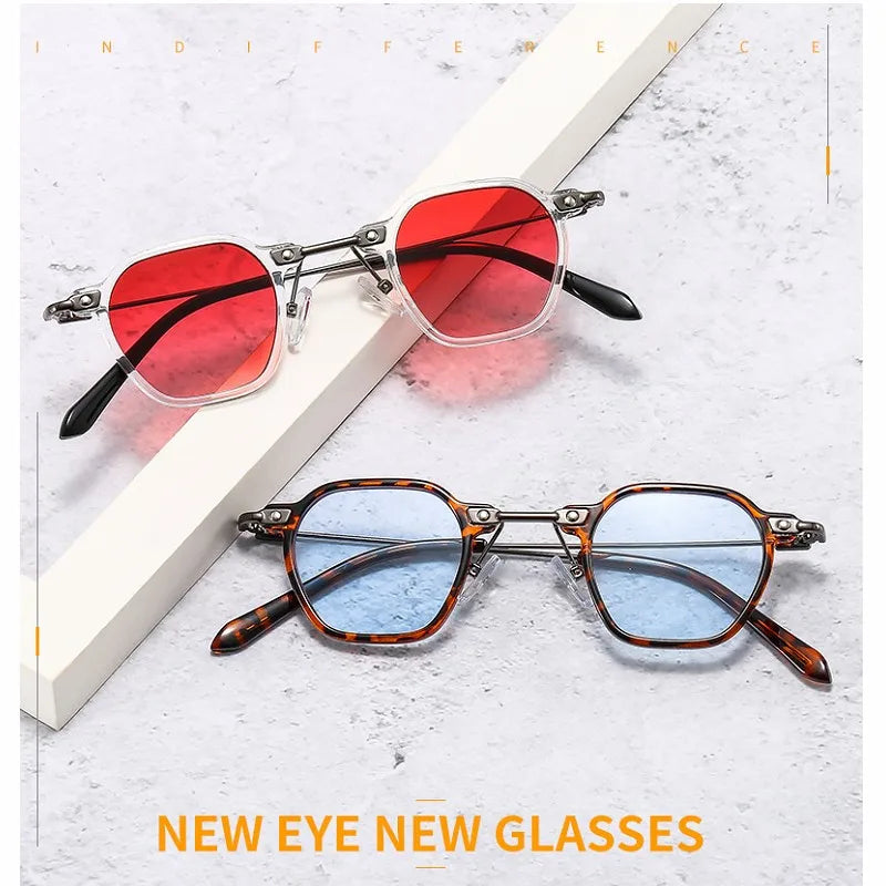 2025 Small Punk Sunglasses For Women And Men Square Sun Glasses Frames Female Hip-Hop Retro Shades Mirror Gafas De Sol UV400