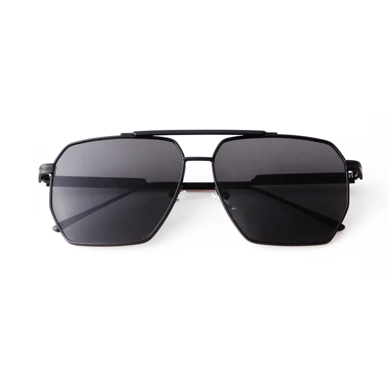 2025 New Fashion Men's Sunglasses Brand Design Square Alloy Frame Trend Retro Outdoor Driving Mirror UV400 Sunshade Sunglasses