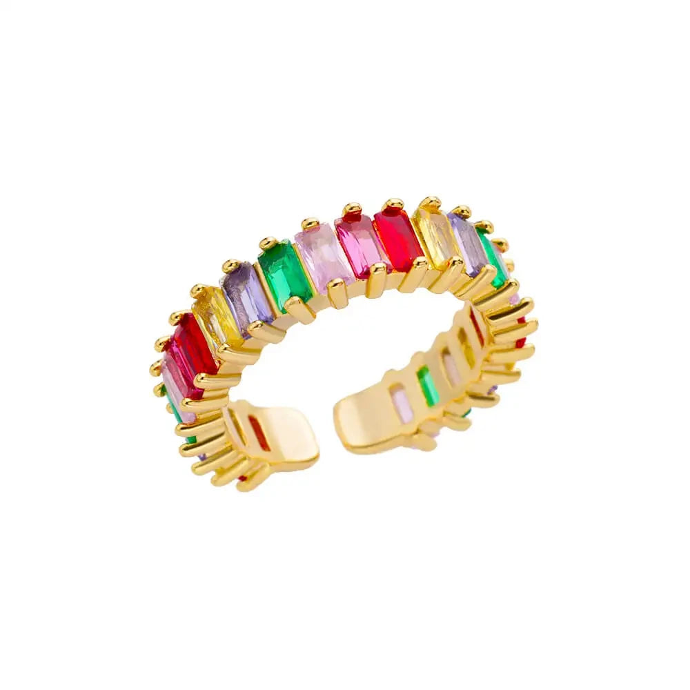 Stainless Steel Luxury Gold Color Rings for Women